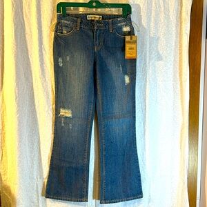 NWT Ruff Hewn girls distressed slightly boot legged jeans
